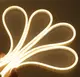 Гибкая неоновая светодиодная лента NEON LED (120 светодиодов/метр) SMD 3528 IP65 220V Теплый желтый