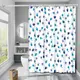 Шторка для ванны из полиэстера водонепроницаемая Bathlux 180x180 см с кольцами, занавеска для ванной комнаты