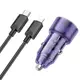 Адаптер автомобильный HOCO Type-C to Lightnig Cable Spacious car charger set Z52 |1USB/1Type-C, 38W/3A, PD/QC|