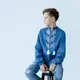 Вишиванка Moderika Зірочка синя з білою вишивкою 140