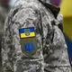 Набор шевронов 2 шт с липучкой Флаг Украины с гербом 5х8 см вышитый патч нашивка шеврон Украина