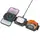 Зарядка Qi Hoco Unique 3-in-1 folding magnetic wireless fast charger CQ4 |15W|
