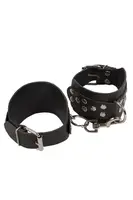 Окови Leather Leg Cuffs, Black