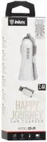 Автомобільний зарядний пристрій INKAX CD-29 Car charger + Micro cable 2USB 2.4 A White