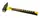 Молоток слюсарний MASTERTOOL, 800 г, HRC60, фібергласова рукоятка, 330 мм. Yellow and Black (02-0808)