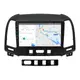 Штатная магнитола Lesko для Hyundai Santa Fe II 2005-2010г 9" 4/64Gb/ 4G/ Wi-Fi/ CarPlay Premium GPS Android