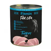 Fitmin For Life dog влажный корм для собак с индейкой 800г