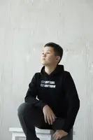 Худи теплый для мальчика  GBI Teens Черный на рост 164(13771)