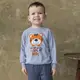 Свитер детскийтеплый с принтом для мальчика GABBI DG-21-61-1 Тигр Серый на рост 92 (12968)