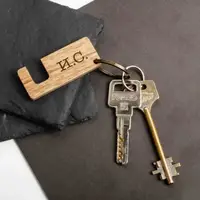 Брелок-підставка "Ініціали" іменний, Коричневий