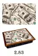 Поднос подушка SNG " 100 долларов 2.83"