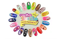 Дитячий лак-олівець для нігтів Malinos Creative Nails на водній основі (2 кольори Білий + Блакитний)