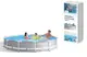 Бассейн каркасный Intex 710 NP круглый размер 366x76 см объем 6503л. Blue and Grey (114720)