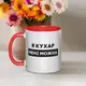 Кружка "Я кухар мені можна", Красный, украинская, Деревянная подарочная коробка с гравировкой, 330 мл