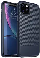 Чехол-накладка Ipaky Moosy Series/TPU With Carbon Fiber Case Apple iPhone 11 Pro Blue