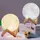 Ночник светящийся месяц Moon Lamp 18 см, Ночник детский для комнаты, Детский ночник безопасен для ребенка