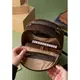 Кожаный женский мини-рюкзак Kylie Темно-коричневая замша