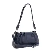 Женская кожаная сумка Borsa Leather K15001sap-navy