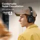 Наушники Baseus Bowie H1i Noise-Cancellation Wireless Headphones |BT5.3/3.5mm, 100h, ANC|