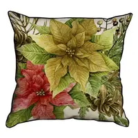 Подушка с мешковины Рождественник 45x45 см (45PHB_17NG002_WH)
