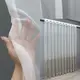 Готовая тюль (4х2,7м.) из ткани бамбук. Цвет молочный с капучино. Код 1733т 42-0888