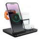 Зарядка Qi HOCO Crown 3-in-1 night light wireless fast charger with clock CQ9 |15W|