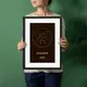 Постер "Зодиак: Водолей" фольгированный А3, Черный-серебро, А3, английский