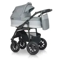 Коляска 2 в 1 Verdi Laser BLACK 9023-VLB-07, 07, сірий