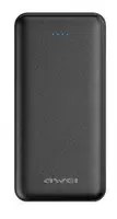 Зовнішній портативний акумулятор Power bank Awei P47K 20000 mAh Black (112650)
