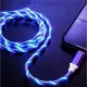 Шнур для зарядки Micro USB - USB C-004 Светящийся кабель Серый
