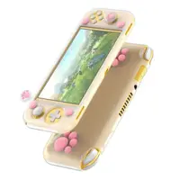 Чехол Baseus для игровой консоли Nintendo Switch Lite - GS06L Silicone(with 2 key caps) White+Pink (WISWLT-24)