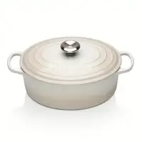 Каструля с крышкой Le Creuset Signature Cast Iron Oval Casserole 21178297164430 27 см 4.1 л безе