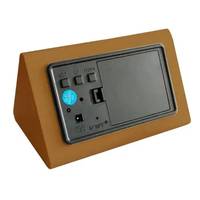 Годинник мережеві VST-864-4 зелені, корпус коричневий , USB