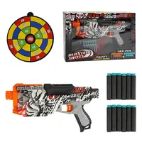 Пістолет Blaster Shots, механічний принцип, 12 патронів, мішень. Multicolor (159782)
