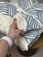 Плед двосторонній мусліновий євро L&M Home Textiles 20291 200х220 см синій