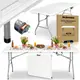 Стол складной переносной Heckermann 240х75x74 White (Z240)