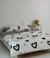 Постільна білизна сімейна Dushka Home Сатин 21068 160х215х2 см