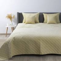 Покрывало двуспальное ТЕП Velour Ромб круглый 4-00517_22457 220х240 см бежевое