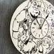 Бесшумные настенные часы в детскую «Шрек»