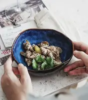 Тарілка супова фігурна 6494 18 см синя