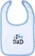 Слюнявчик Bubaba by FreeON I LOVE DAD BLUE водонепроницаемый