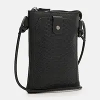 Женская кожаная сумка Borsa Leather K18012bl-black