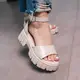 Женские босоножки Fashion Callie 3607 41 размер 25,5 см Бежевый