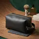 Матовый мужской кожаный несессер GRANDE PELLE 11509 Черный