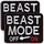 Набор шевронов 2 шт Beast Mode 9×7 см, вышитый патч нашивка шеврон