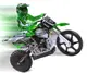 Радиоуправляемая модель Мотоцикл 1:4 Himoto Burstout MX400 Brushed (зеленый)