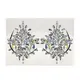 Наклейки кристаллы для груди Crystals 1 8494 18х11.5 см