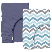 Набор простыни на резинке 60x120 BLUE ZIGZAG