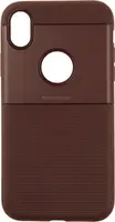 Чехол-накладка Ipaky Shield Series/Elegant Grid Design TPU Hybrid Case Apple iPhone XR Brown
