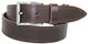Мужской кожаный ремень под джинсы Skipper 1114-38-1 коричневый 3,8 см
